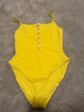 Dippin' Daisy's Yellow One-Piece with Shell Buttons